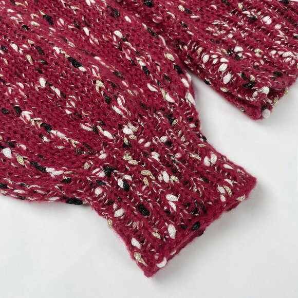 Casual Women's Multicolor Color Blocked Sweater Top - Picture 7 of 8